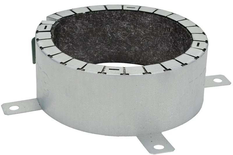 3M ULTRAPPD4.0 Fire Barrier Pipe Collar, Silver, For: 6 in Non-Metallic Pipe, 4 in Dia, Pack of 10