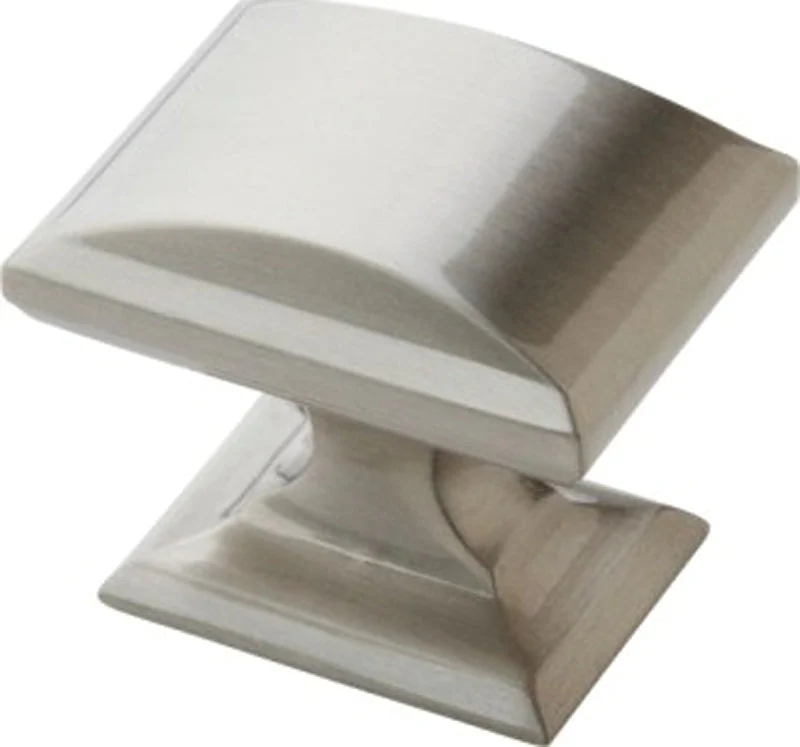 Amerock Candler Series BP29340G10 Cabinet Knob, 1-1/8 in Projection, Zinc, Satin Nickel