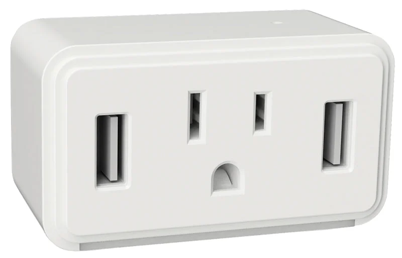 AmerTac Cube Series NL-CUBE-W Outlet Night Light, 3.1 A, 120 V, 1875 W, LED Lamp, Warm White, 1 Lumens, Plastic Fixture