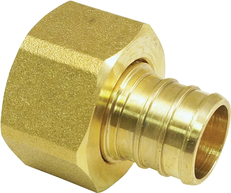 Apollo APXFF3434S Hose Pipe Adapter, 3/4 in, Barb x FPT, PEX-B, Brass, 200 psi Pressure