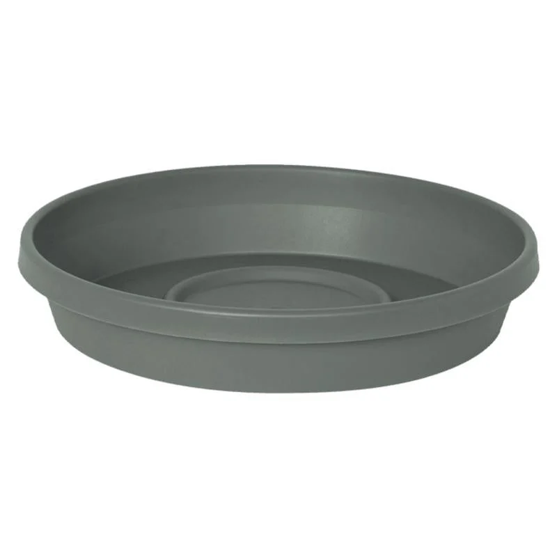 Bloem Terra 2.5 in. H X 13 in. W X 11.25 in. D Plastic Traditional Plant Saucer Basil