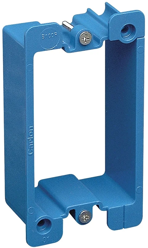 Carlon B1MGEXT-2 Box Extender, 3-1/4 in L, 2-1/4 in W, 1-Gang, PVC, Blue