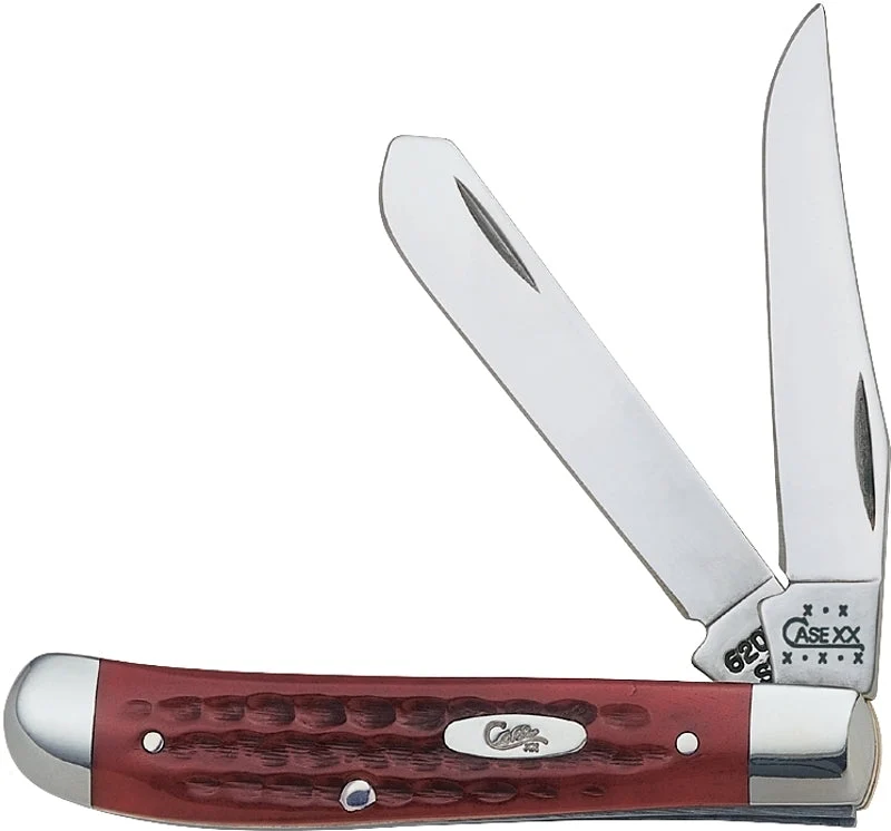 Case XX 00784 Folding Pocket Knife, Clip and Spey Blade, Polished Mirror, 2.7 in Clip, 2-3/4 in Spey L Blade, 2-Blade