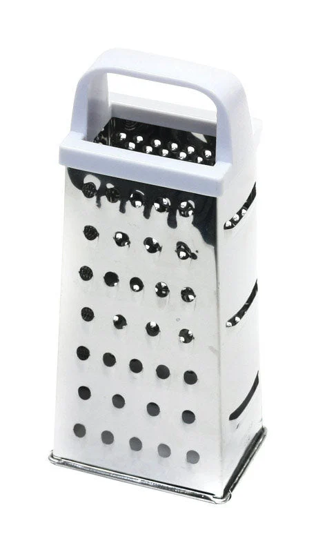 Chef Craft Silver/White Plastic/Stainless Steel 4-Sided Pyramid Grater