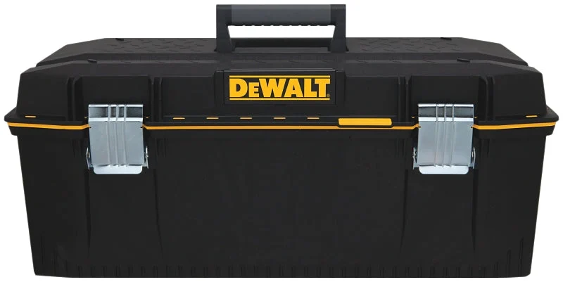 DEWALT DWST28001 Water Seal Tool Box, 100 lb, Resin, Black, 28 in L x 12-5/8 in W x 11-5/8 in H Outside, 17-Compartment