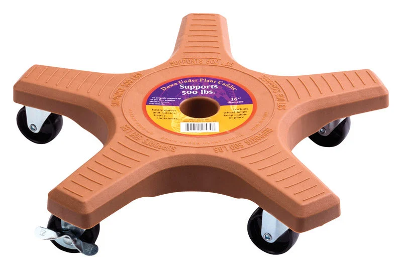 Down Under Decksaver 3.5 in. H X 15.25 in. W X 15.25 in. D X 15.25 in. D Plastic Plant Caddy Black