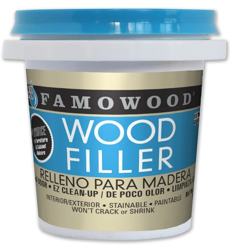 Famowood 40042142 Wood Filler, Paste, Walnut, 0.25 pt
