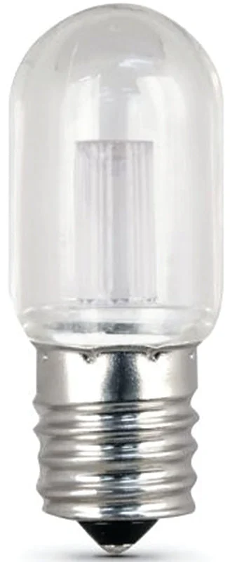 Feit Electric BPT7N/SU/LED LED Bulb, Specialty, T7 Lamp, 15 W Equivalent, E17 Lamp Base, Non-Dimmable, Clear, Warm White