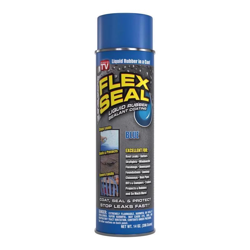 Flex Seal Family of Products Flex Seal Blue Rubber Spray Sealant 14 oz