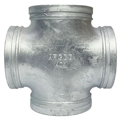 Galvanized Grooved Cross – Short Radius