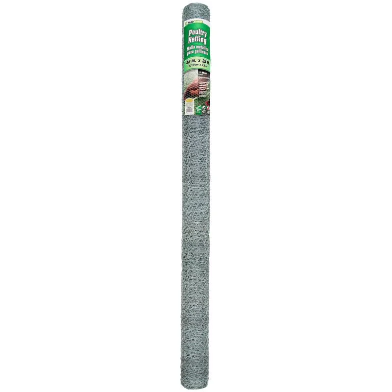 Garden Craft 48 in. H X 25 ft. L Galvanized Steel Fencing 1 in. X 1 in. in.