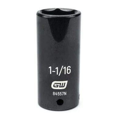 GearWrench 1/2 Inch Drive 6 Point Deep Impact SAE Socket 1-1/16 Inch