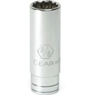 GearWrench 1/4 Inch Drive 12 Point Deep SAE Socket 1/2 Inch