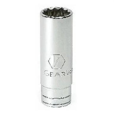 GearWrench 3/8 Inch Drive 12 Point Deep SAE Socket 1/4 Inch