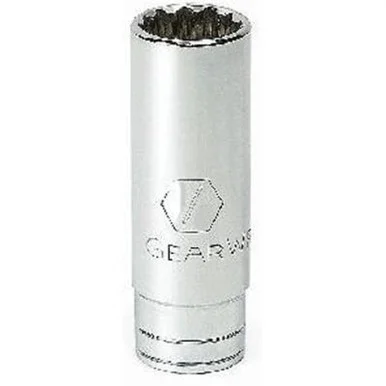 GearWrench 3/8 Inch Drive 12 Point Deep SAE Socket 7/16 Inch