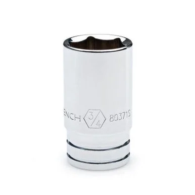 GearWrench 3/8 Inch Drive 6 Point Mid Length SAE Socket 9/16 Inch