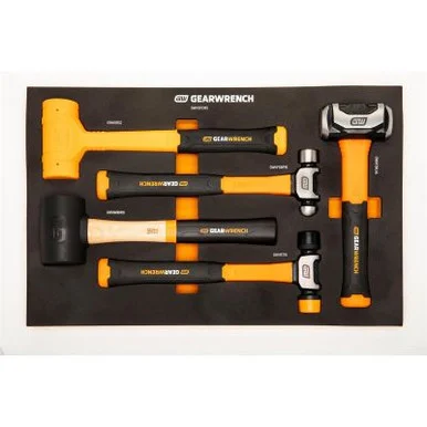 GEARWRENCH 5 Piece Mixed Hammer Set in Foam Storage Tray
