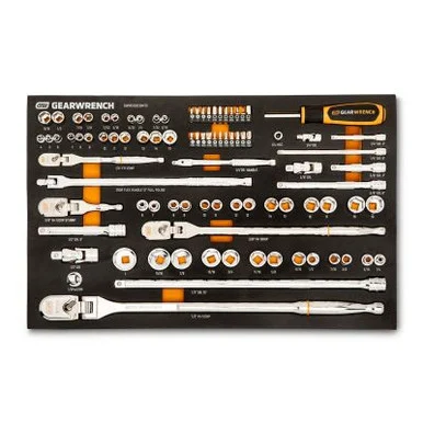 GEARWRENCH 89 Piece 1/4", 3/8" & 1/2" Drive 120XP Mechanics Tool Set in Foam Tray