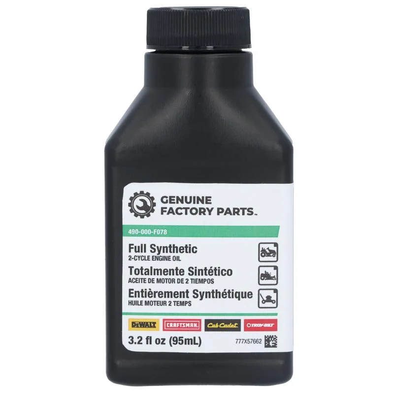 Genuine Factory Parts Ethanol-Free 2-Cycle 40:1 Synthetic Blend Engine Oil 3.2 fl. oz.