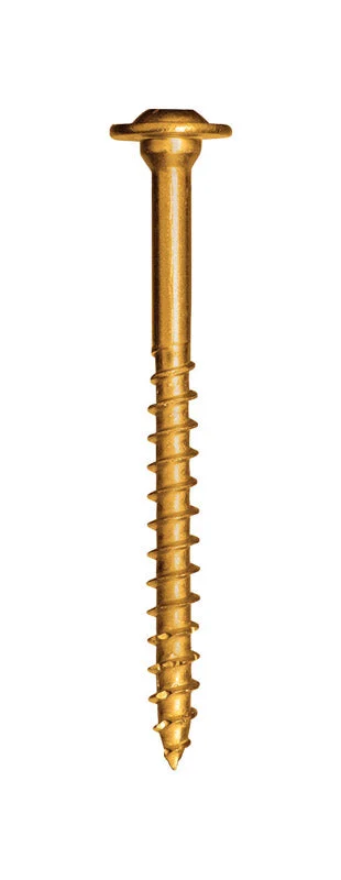 GRK Fasteners 1/4 in. in. X 1-1/2 in. L Star Washer Head W-Cut Structural Screws