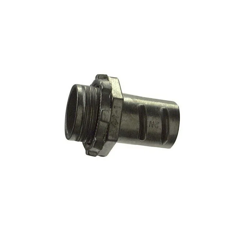 Halex 20440 Flex Conduit Connector, 1/2 in Screw-In, Zinc, 5/BAG