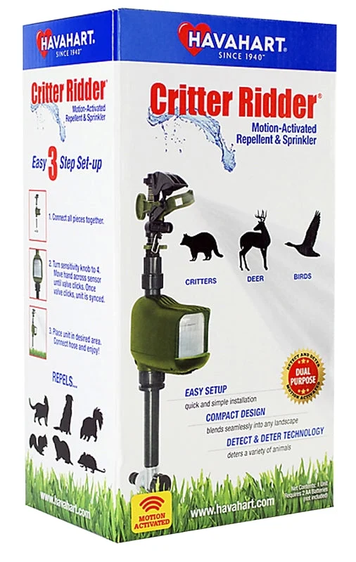 Havahart Critter Ridder 5277 Animal Repellent and Sprinkler, Motion-Activated, 5.69 in L