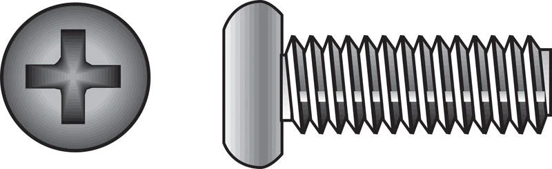 HILLMAN No. 1/4-20 Ga. X 3/4 in. L Phillips Pan Head Stainless Steel Machine Screws 100 pk