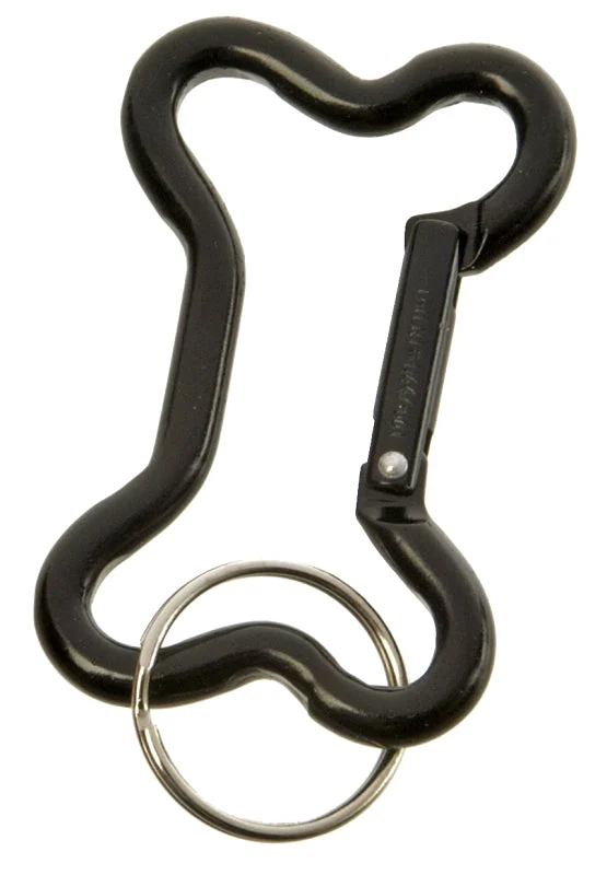 Hy-Ko 2GO Series KC492 Dog Bone Carabiner, Aluminum, Pack of 5