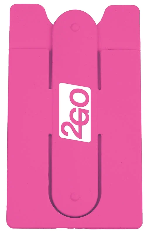 Hy-Ko KC632 Cell Phone Wallet Stand, Silicone, Assorted, For: Mobile Devices, Pack of 5
