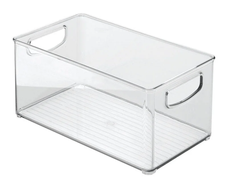 iDesign Clear Storage Bin 5 in. H X 6 in. W X 10 in. D Stackable