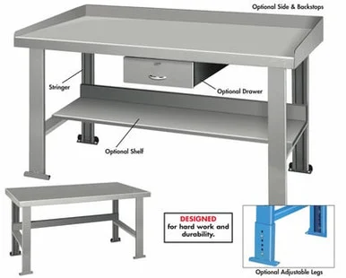 INDUSTRIAL WORK BENCHES OPTIONAL ACCESSORIES H3648W