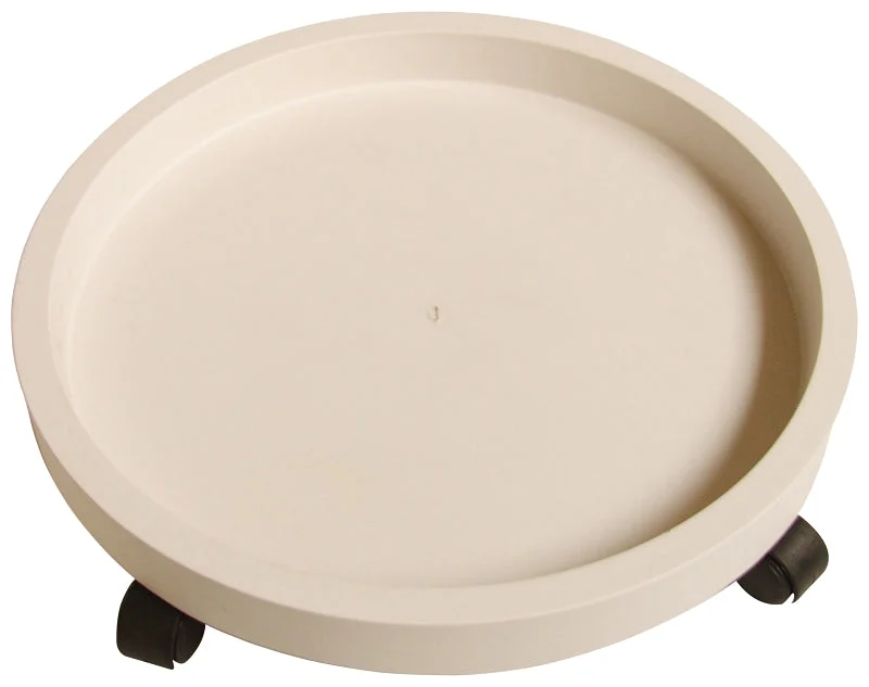 Landscapers Select GF-3635 Planter Dolly, 15 in OAL, 15 in OAW, 3 in OAH, 1-Shelf, Plastic Shelf, White Shelf