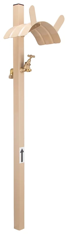 Landscapers Select HH-693 Double-Eared Hose Stand, 150 ft, Steel, Tan, Powder-Coated, Stake
