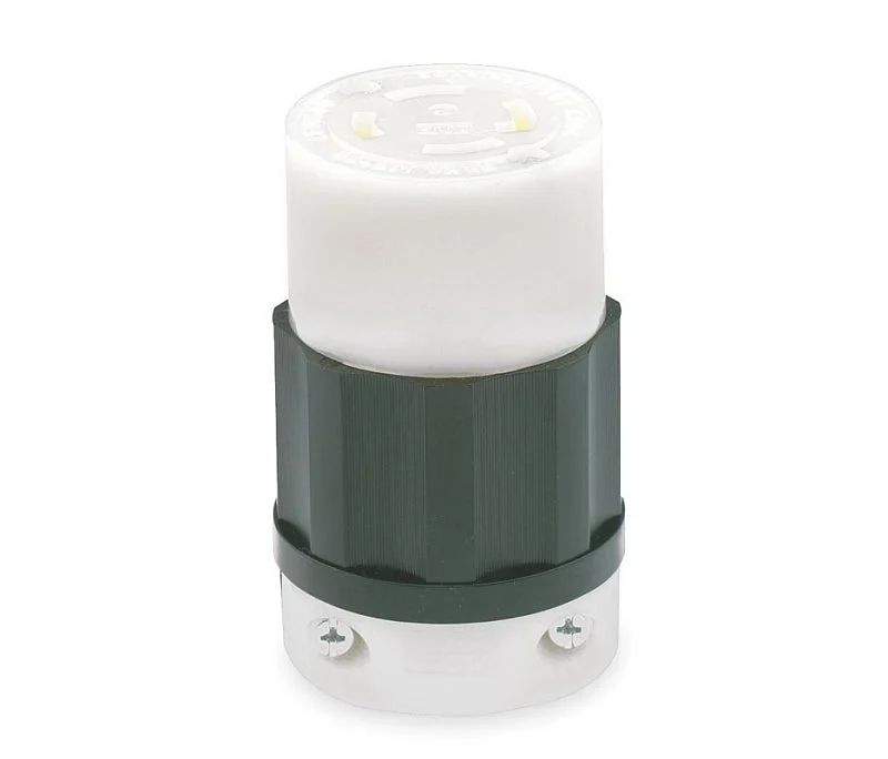 Leviton 165-02713-000 Electrical Connector, 3 -Pole, 30 A, 125/250 V, NEMA: NEMA L14-30R, Black/White