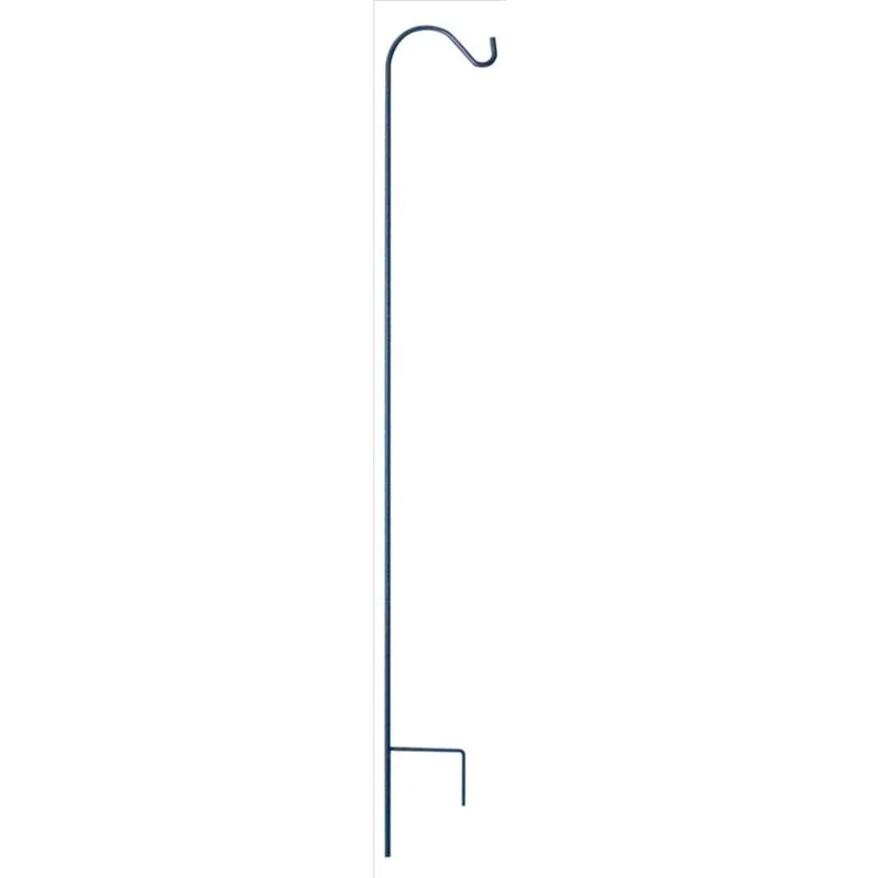 Living Accents Black Steel 64 in. H Single Crook Plant Hook