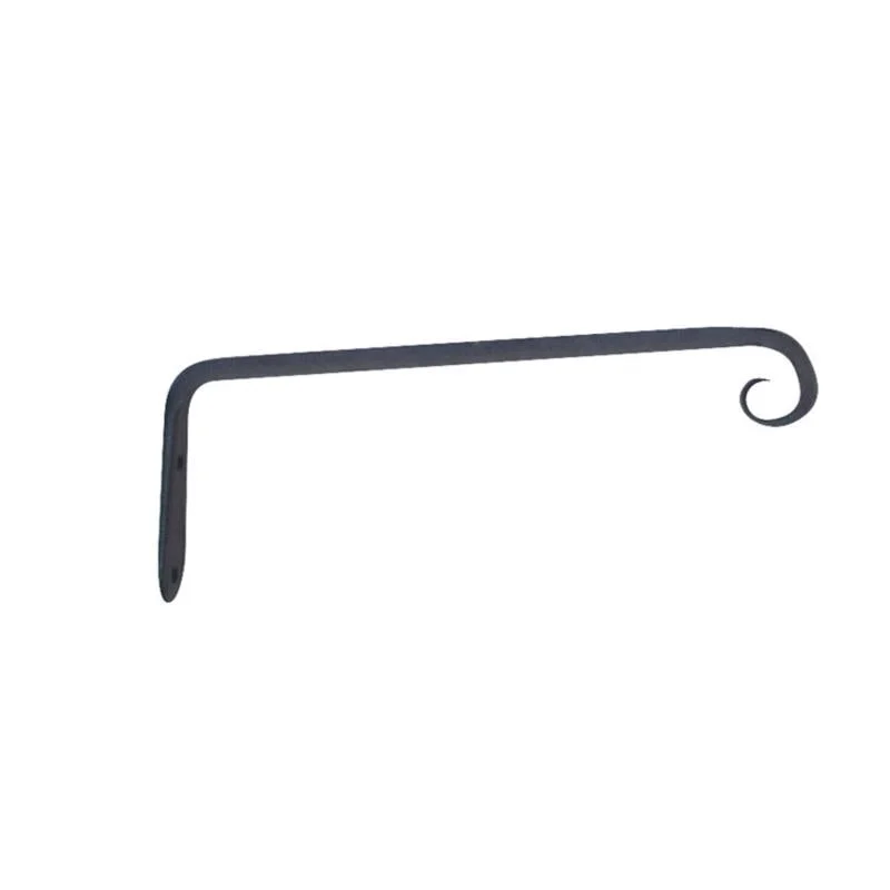 Living Accents Black Wrought Iron 10 in. H Forged Straight Plant Hook