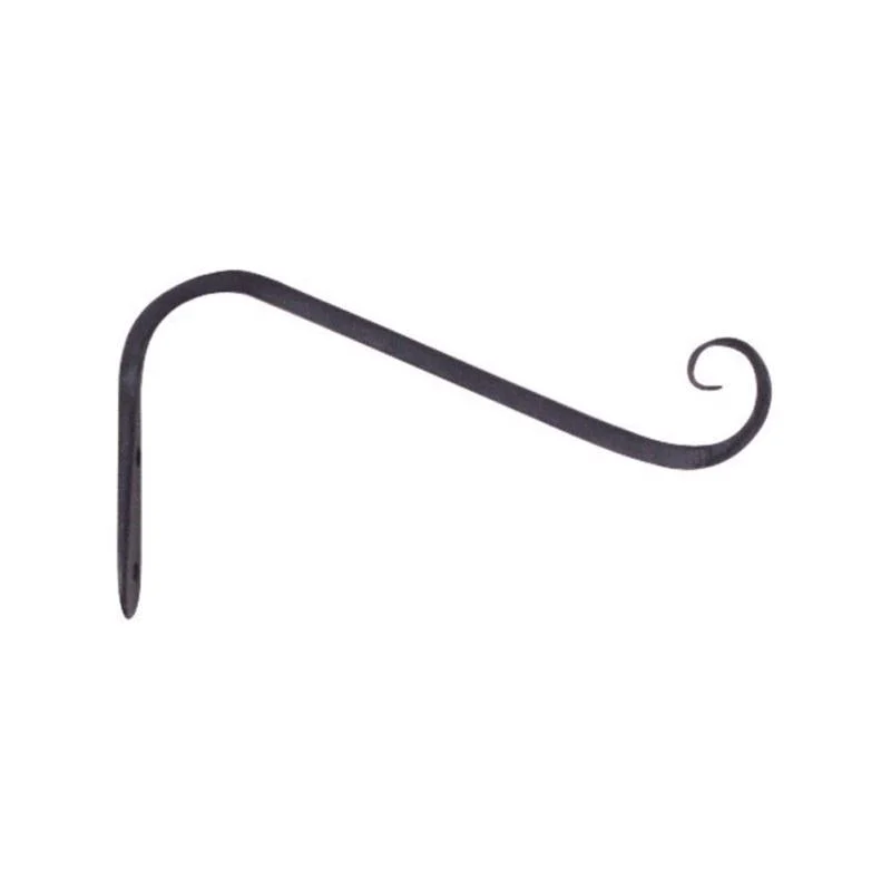 Living Accents Black Wrought Iron 5 in. H Forged Angled Plant Hook