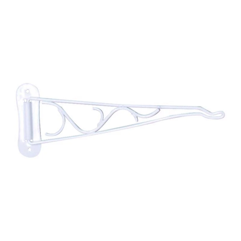 Living Accents White Steel 10 in. H Swivel Plant Hook
