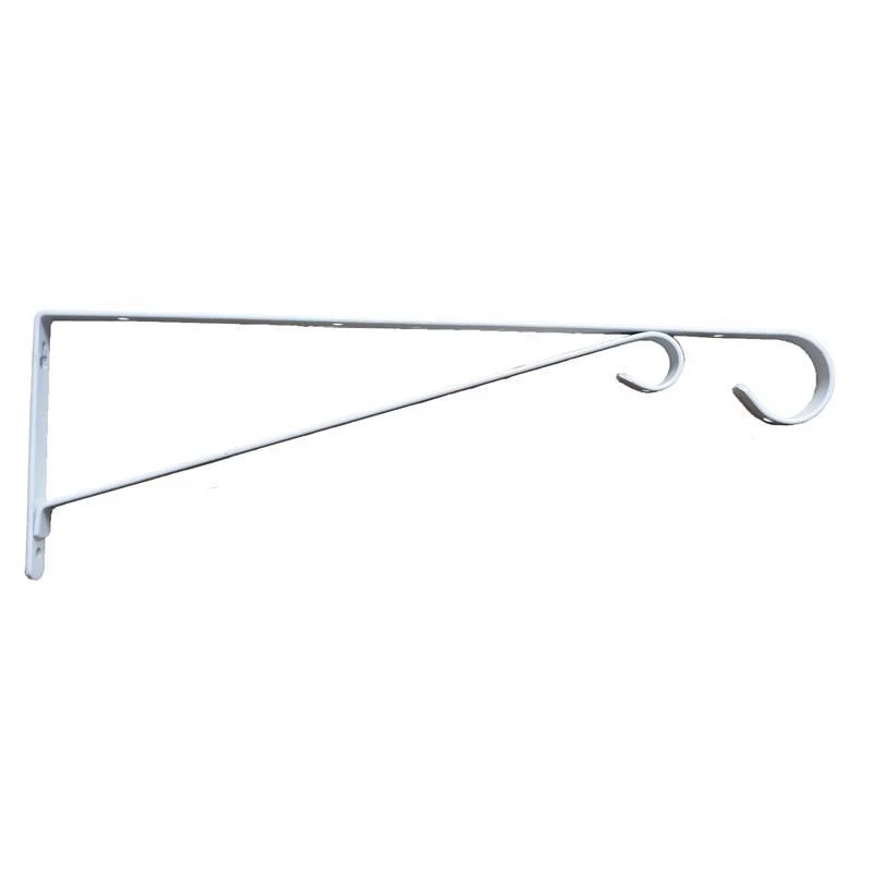 Living Accents White Steel 15 in. H Straight w/ Loop Plant Hook