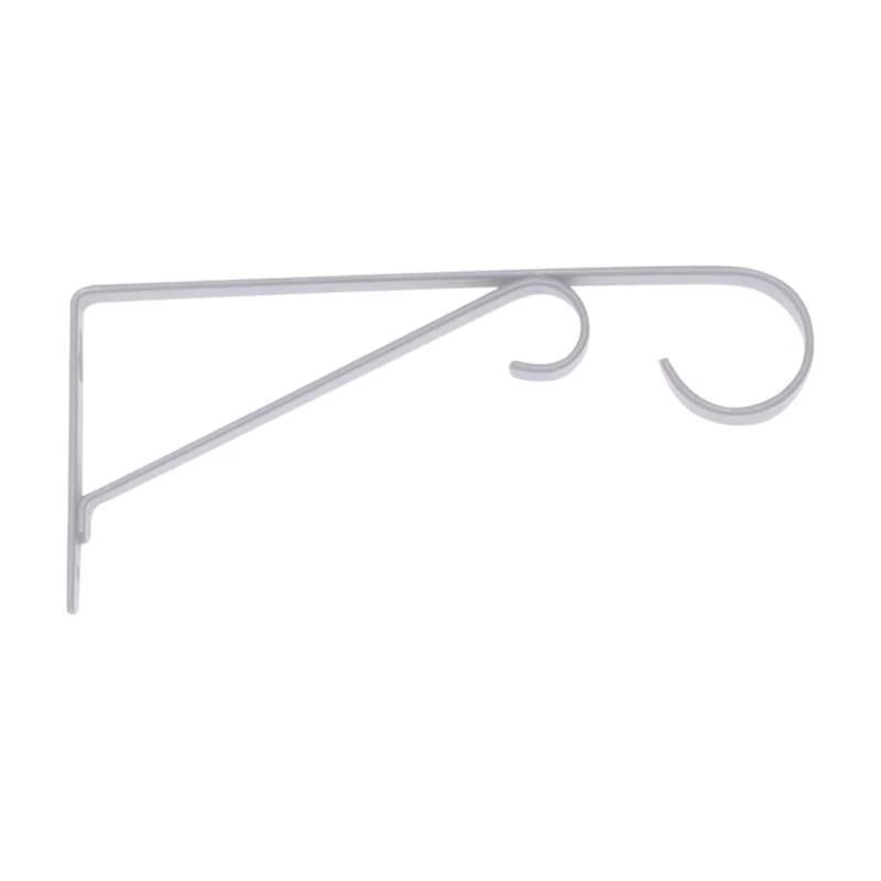 Living Accents White Steel 9 in. H Straight with Loop Plant Hook