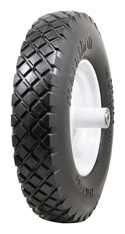 Marathon 8 in. D X 15.5 in. D 500 lb. cap. Centered Wheelbarrow Tire Polyurethane