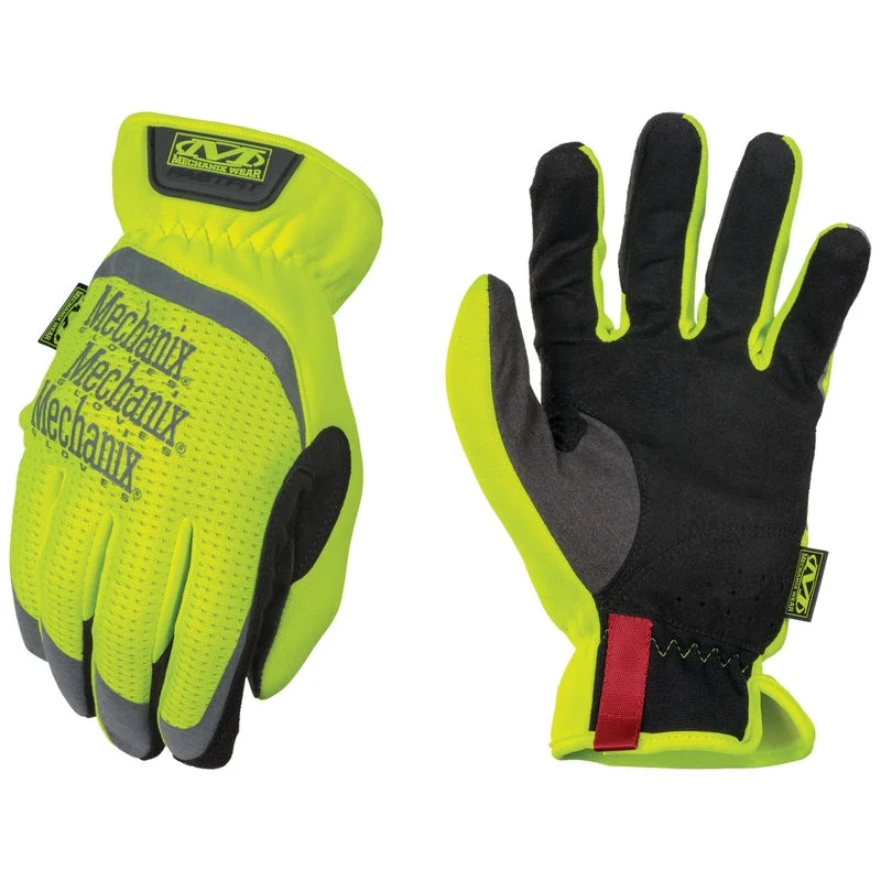 Mechanix Wear FastFit Men's Full Finger Work Gloves Hi-Vis Yellow XL 1 pair