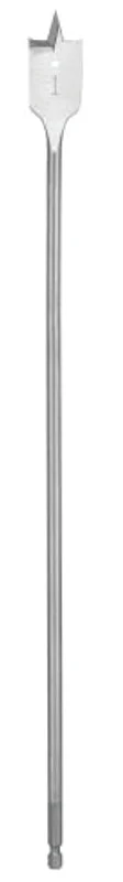 Milwaukee 48-27-0501 Boring Bit, 1/2 in Dia, 6 in OAL, Flat Flute, 1/4 in Dia Shank, Hex Shank