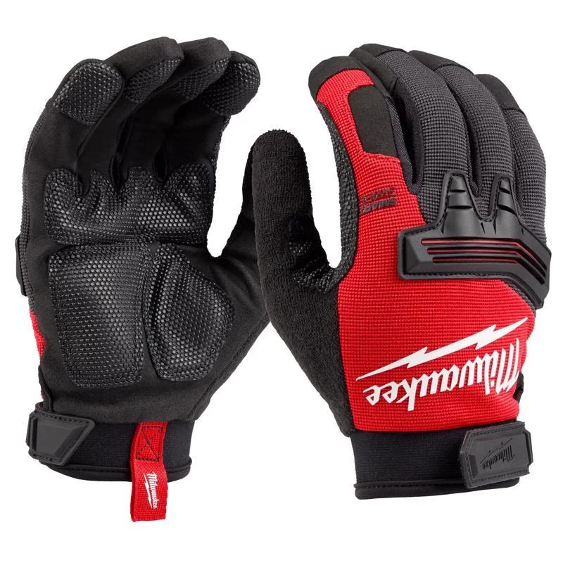 Milwaukee Unisex Wrecking Work Gloves Black/Red XL