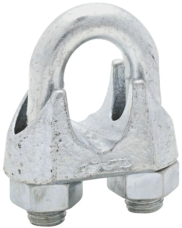 National Hardware 3230BC Series N248-344 Wire Cable Clamp, 3/4 in Dia Cable, 1 in L, Iron, Zinc-Plated