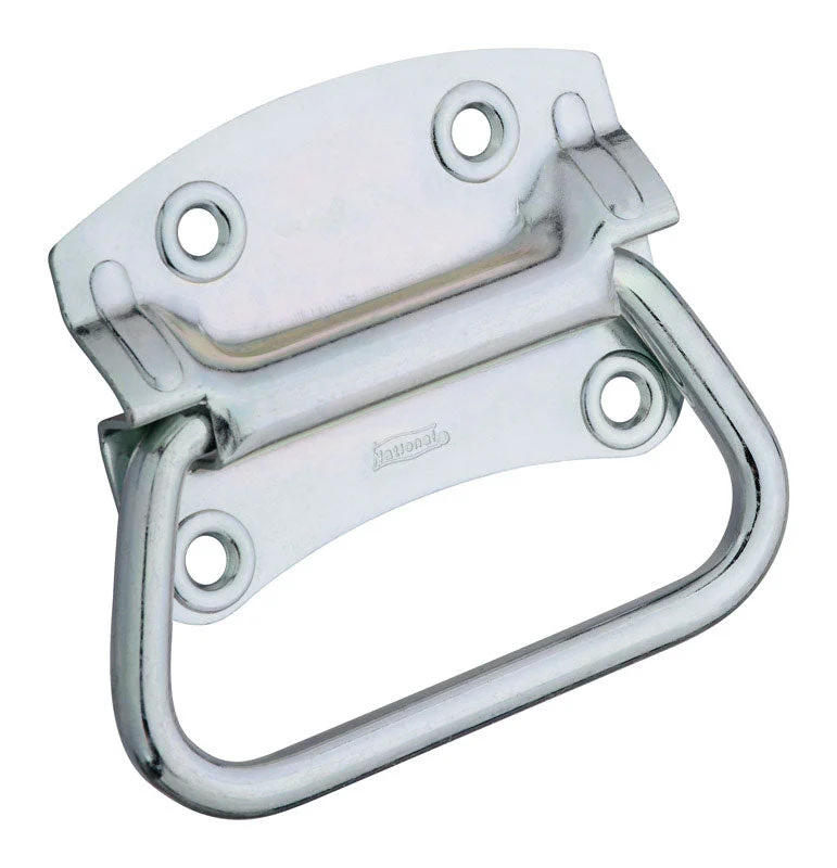 National Hardware Chest Handle Zinc-Plated Steel Chest Handle 4 in.