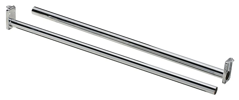 National Hardware DPV209 Series N338-301 Closet Rod, 18 to 30 in L, Steel, Bright