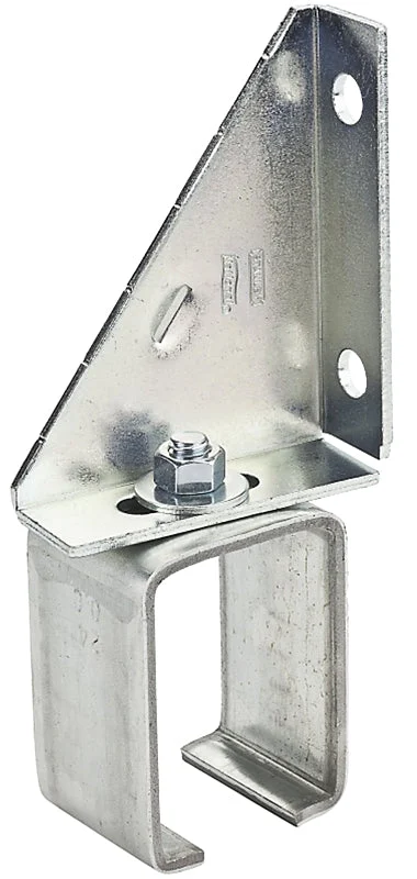 National Hardware N104-638 Box Rail Bracket, 3-1/4 in W x 1-3/4 in D x 7-1/8 in H Dimensions, Steel, Galvanized, Pack of 5
