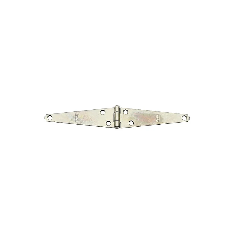 National Hardware N127-605 Strap Hinge, 4.81 in H Door Leaf, 4.81 in, 0.072 in Thick Leaf, 1-1/2 in W Frame Leaf, Steel