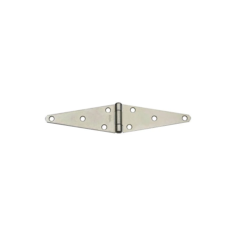 National Hardware N128-074 Strap Hinge, 2.43 in H Door Leaf, 5.72 in, 0.01 in Thick Leaf, 5.72 in H Frame Leaf, 11.47 in